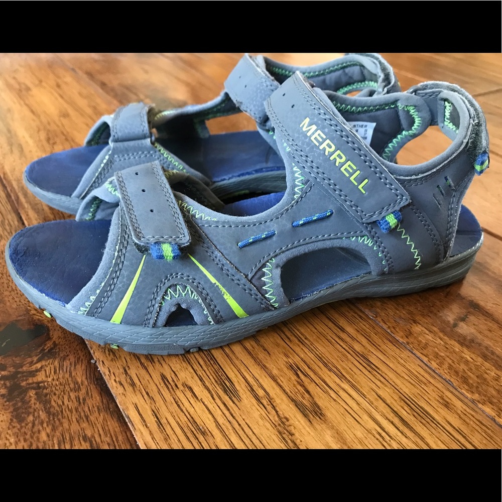 Merrell Sandals men’s size 6 gray lime
